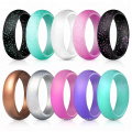 Wedding Ring Sport Band Double Debossed Silicone 5.5*2.8*4-8mm, Customized Size Can Also Be Supplied Third Party Appraisal Cute